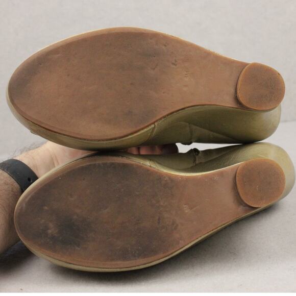 Jeffrey Campbell Ticks Y2K Platform Bootie Womens Sz 8M Greige Grunge Rock - Picture 5 of 7